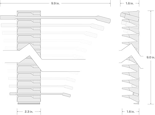 Vista 80 de TEKTON WCB94101 - Juego de llaves combinadas con bolsa, 11 piezas (1/4 a 3/4 pulgadas)