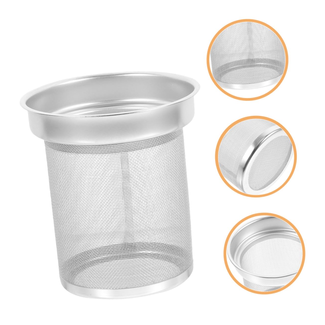 Filtro de Té de Acero Inoxidable Duradero Colador Metálico de Malla Fina para Tetera Infusor Práctico y Reutilizable Adecuado para Sueltas y Té de Frutas