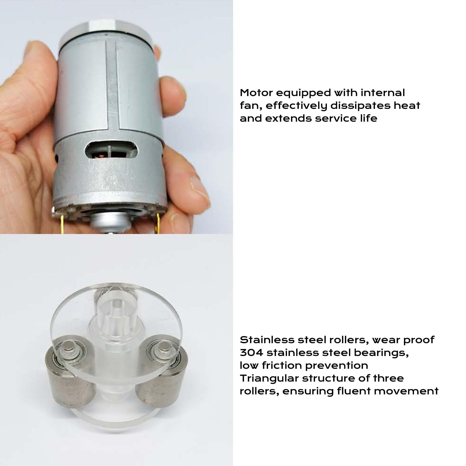 Peristaltische Pumpe Einstellbare Durchflussrate -Aquarium -Dosierpumpe für Aquariumlaboranalyse (EU-Stecker)