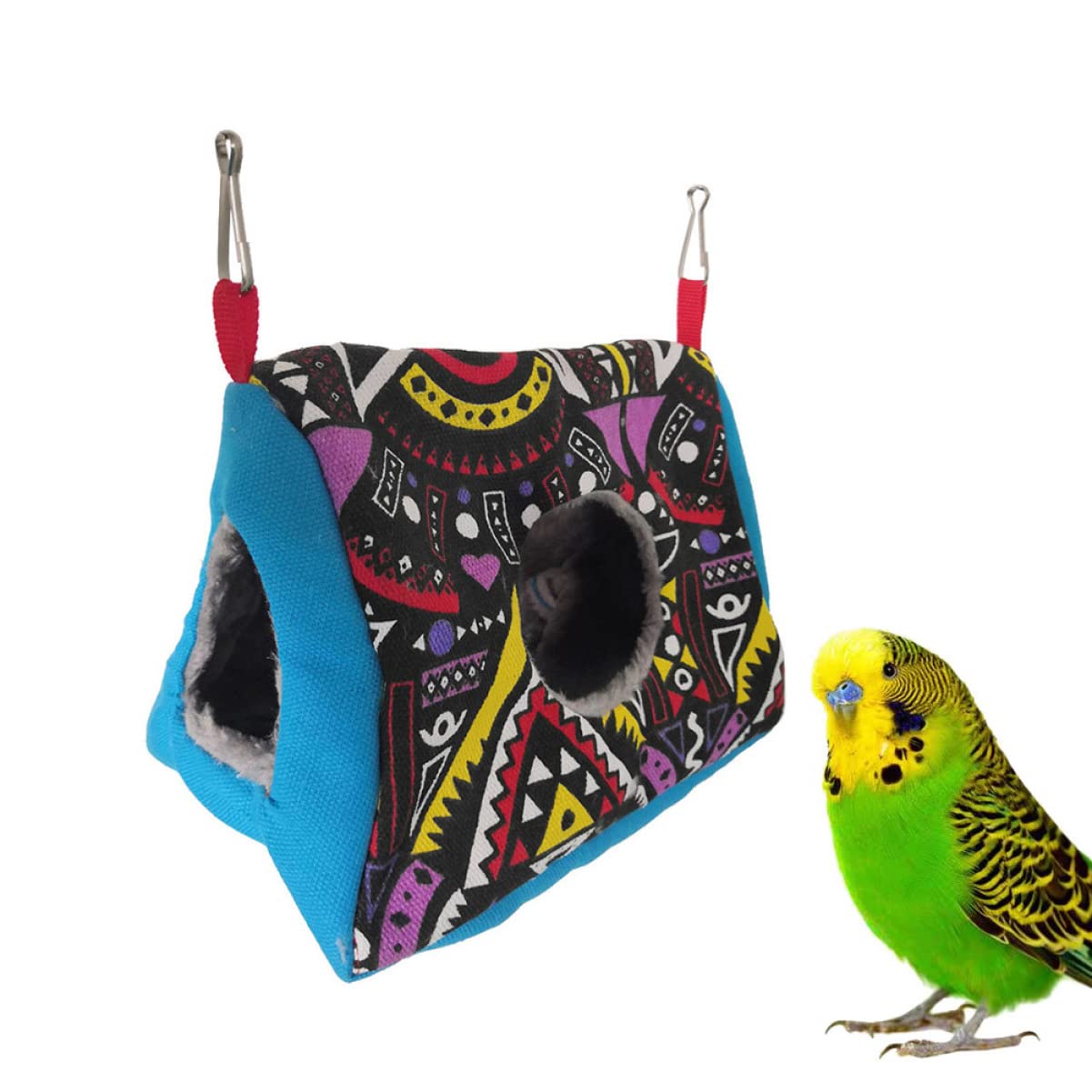 FOMIYES 3 Piezas Cama de Invierno para hámster Hamaca Colgante de pájaro Cama de pájaro cálido hamacas Colgantes Nido de Pájaro Nido de Loros Interior el Nido del pájaro Hamaca de pájaro
