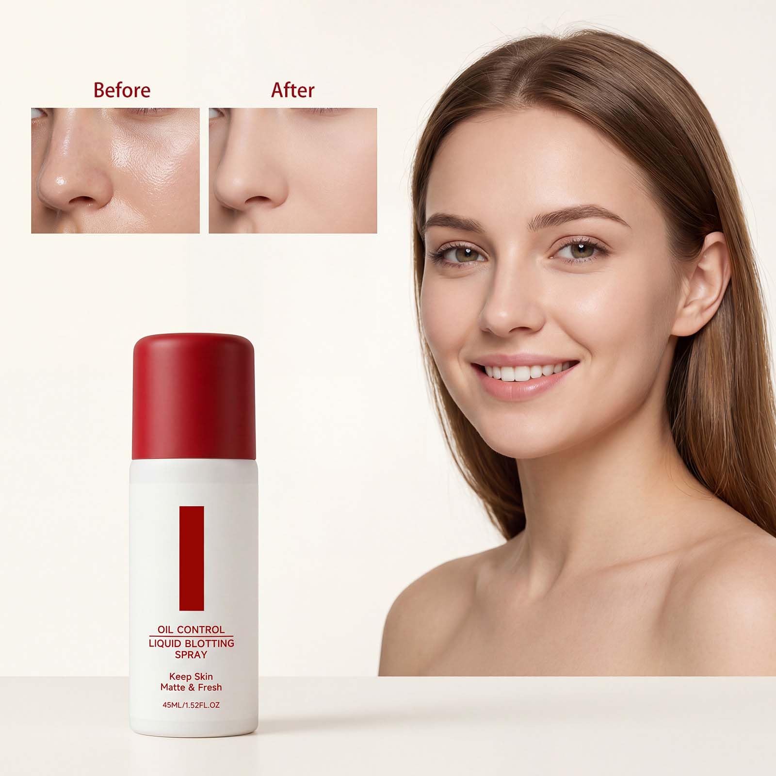 Gesichtsspray zur Ölregulierung & Make-up Fixierung, 2PC Beruhigendes & Feuchtigkeitsspendendes Spray, Leicht, Schnell Trocknend, für Primer vor dem Make-up & nach Sonne