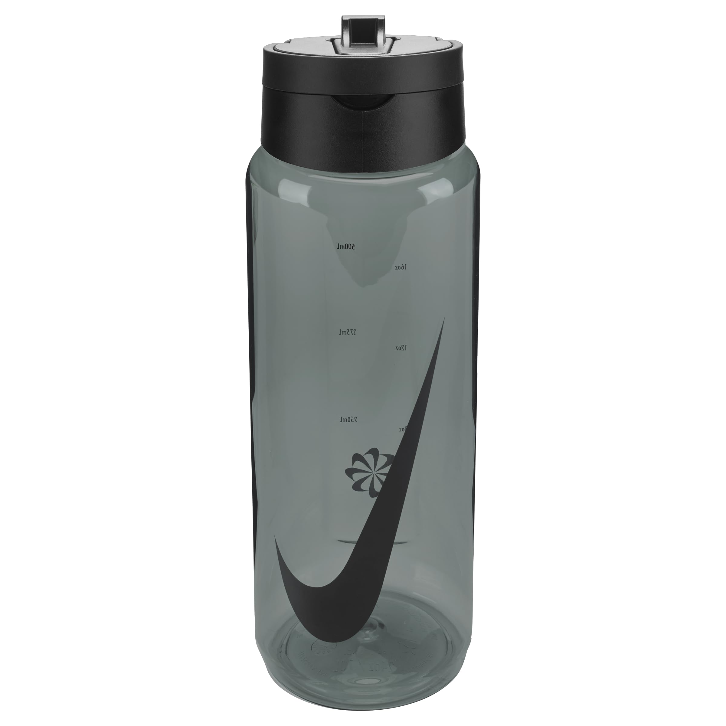 Nike TR Renew Recharge Straw Bottle 24oz 709 ml Water Bottle Sports Bottle Training Fitness, Anthracite/Black/Black