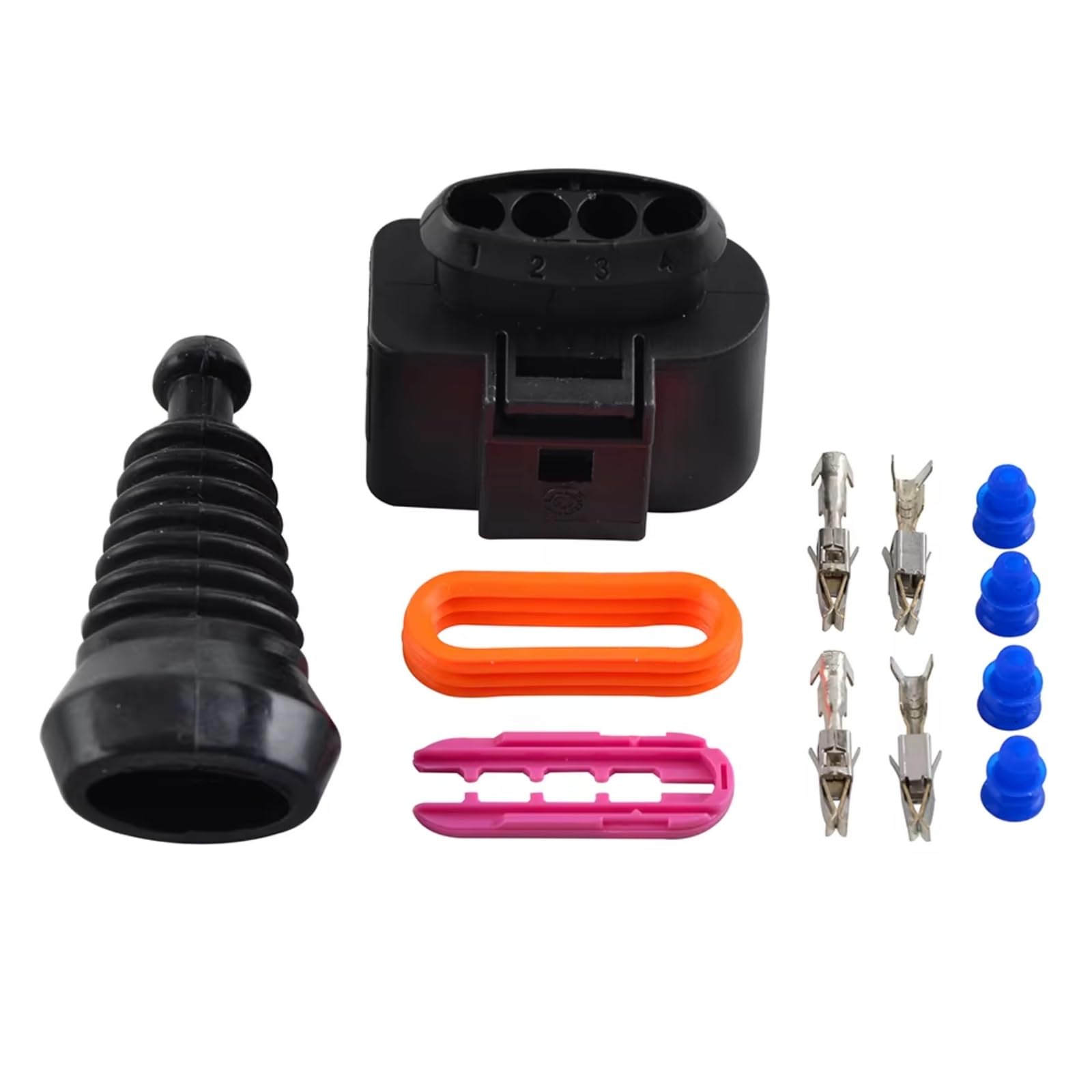 Kfz-Stecker für Audi A4 (2008–2016), Audi A6 (2011–2016) und Audi A8 (2010–2013) – Reparatur- und Austauschset für Zündspulenstecker 1J0998724