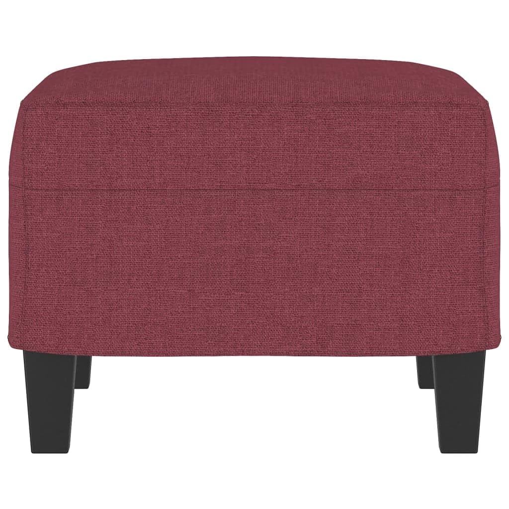 vidaXL Poggiapiedi Rosso Vino 60x50x41 cm in Tessuto