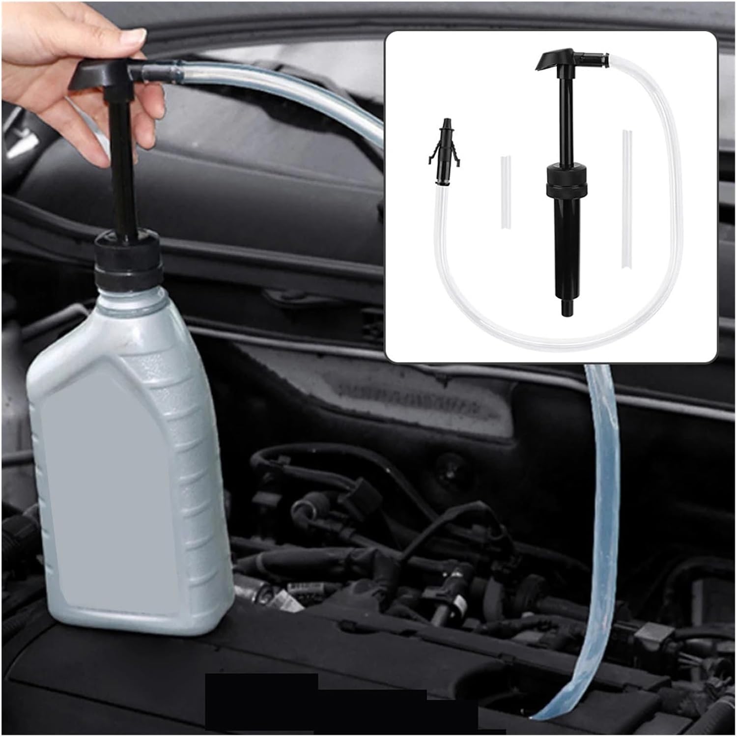 Drum Pump, Car Oil Change Pump Fuel Pumping Tube Pipe Liquid Gasoline Petrol Suction Hand Truck Motorcycle Accessories,Barrel Pump