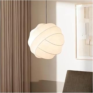 Nordic Style Silk Led Pendant Light Japanese Modern Restaurant Chandelier Bedroom Study Minimalist,for entryway