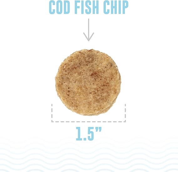 Icelandic+ Cod Fish Chips - 2.5 oz Bag, Wild-Caught Air-Dried Dog Treats
