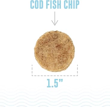 Icelandic+ Cod Fish Chips - 2.5 oz Bag, Wild-Caught Air-Dried Dog Treats