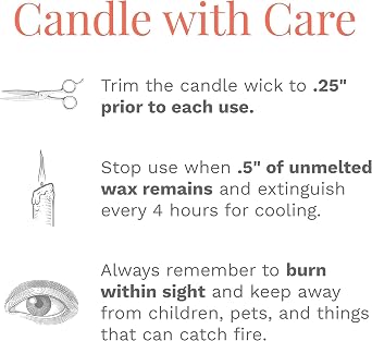 CANDLE-LITE Scented Evening Fireside Glow Fragrance, One 18 oz. Single-Wick Aromatherapy Candle with 110 Hours of Burn Time, Off-White Color, Jar
