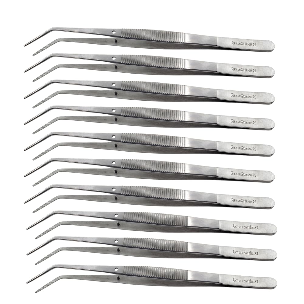College Cotton Pliers Set - 6 Stainless Steel Forceps -10 College Cotton Pliers Set - 6 Stainless Steel Forceps -10