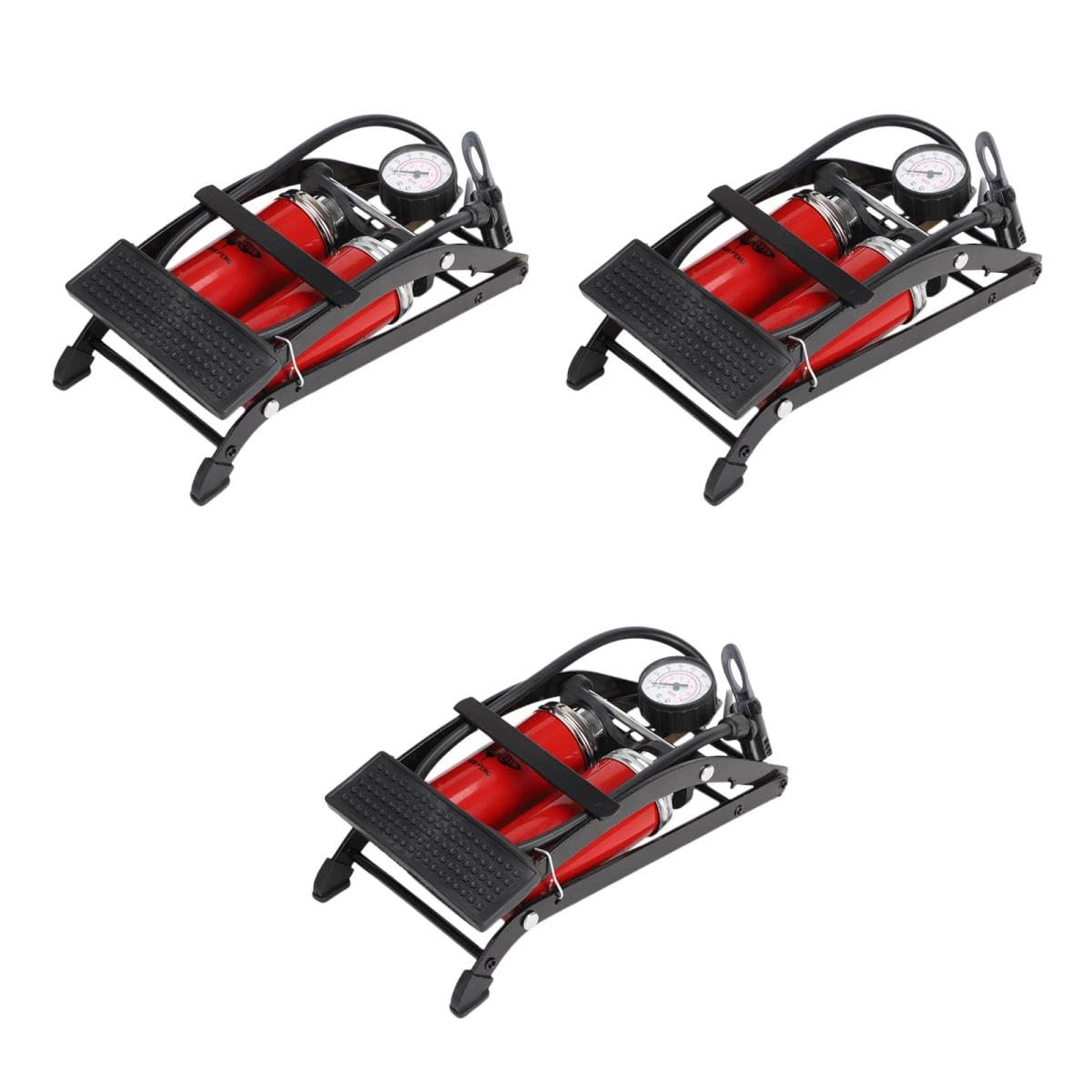 HEMOTON Fußpumpe Tragbarer Luftpumpe Fahrräder Pedale Luftdruck Pedal Luftpumpe Fahrrad Luftdruck