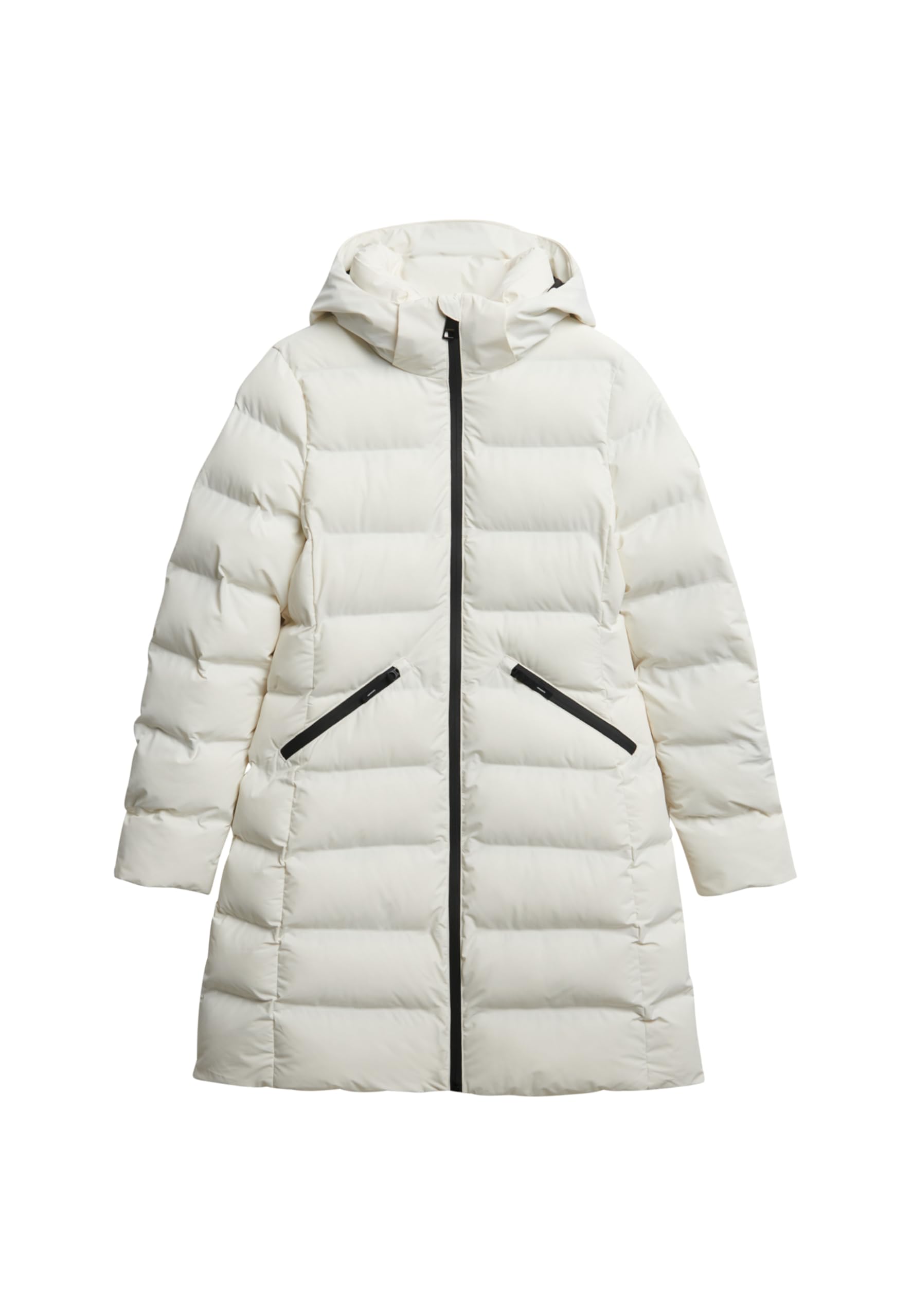 Superdry Women's Cream City Mid Length Padded Jacket - Size 10