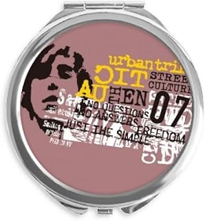 Graffiti Street Culture Urban Tribe Hand Compact Mirror Round Portable Pocket Glass
