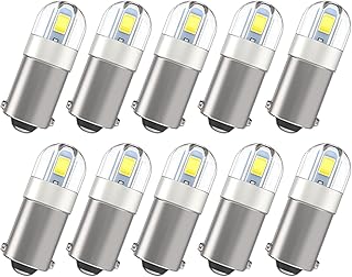Serundo Auto BA9S LED 6000K White Interior Bulb (10-Pack)