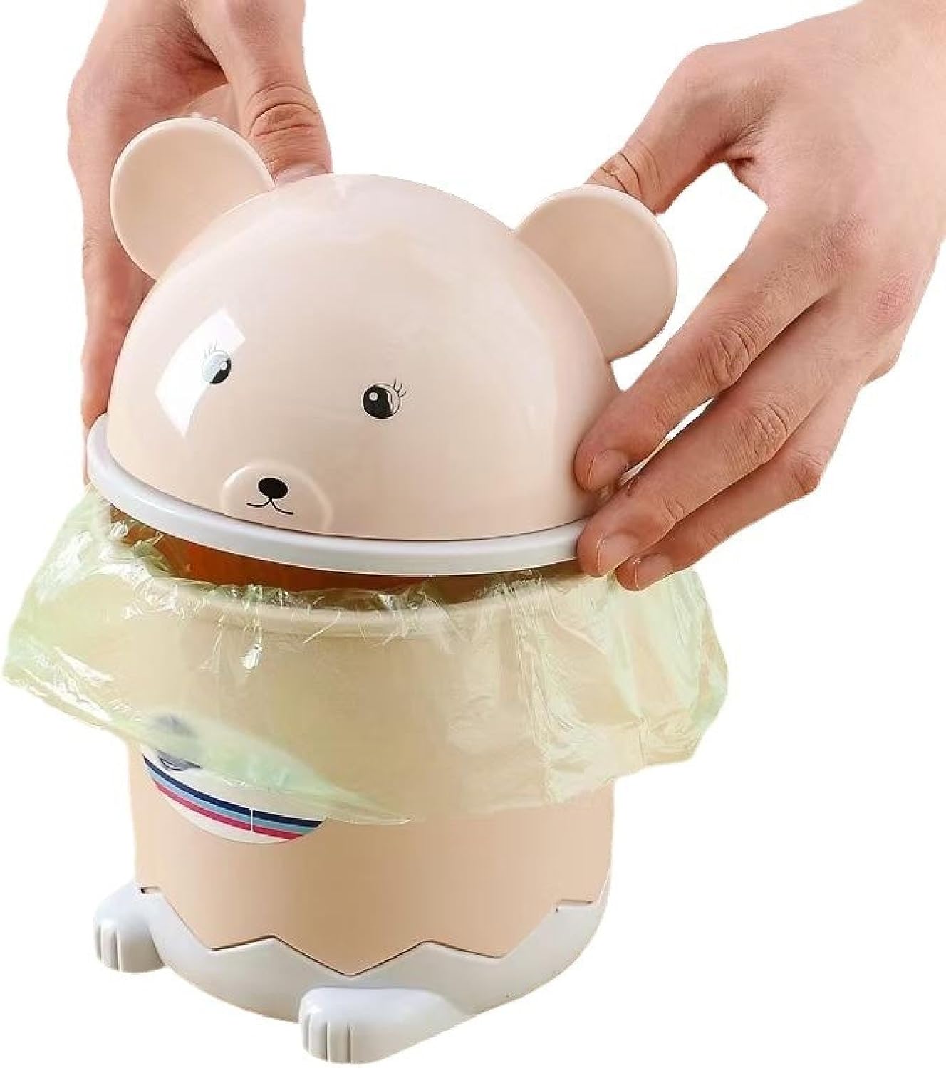 CXIAYUHUE Tabletop Trash can Small with lid Creative Cute