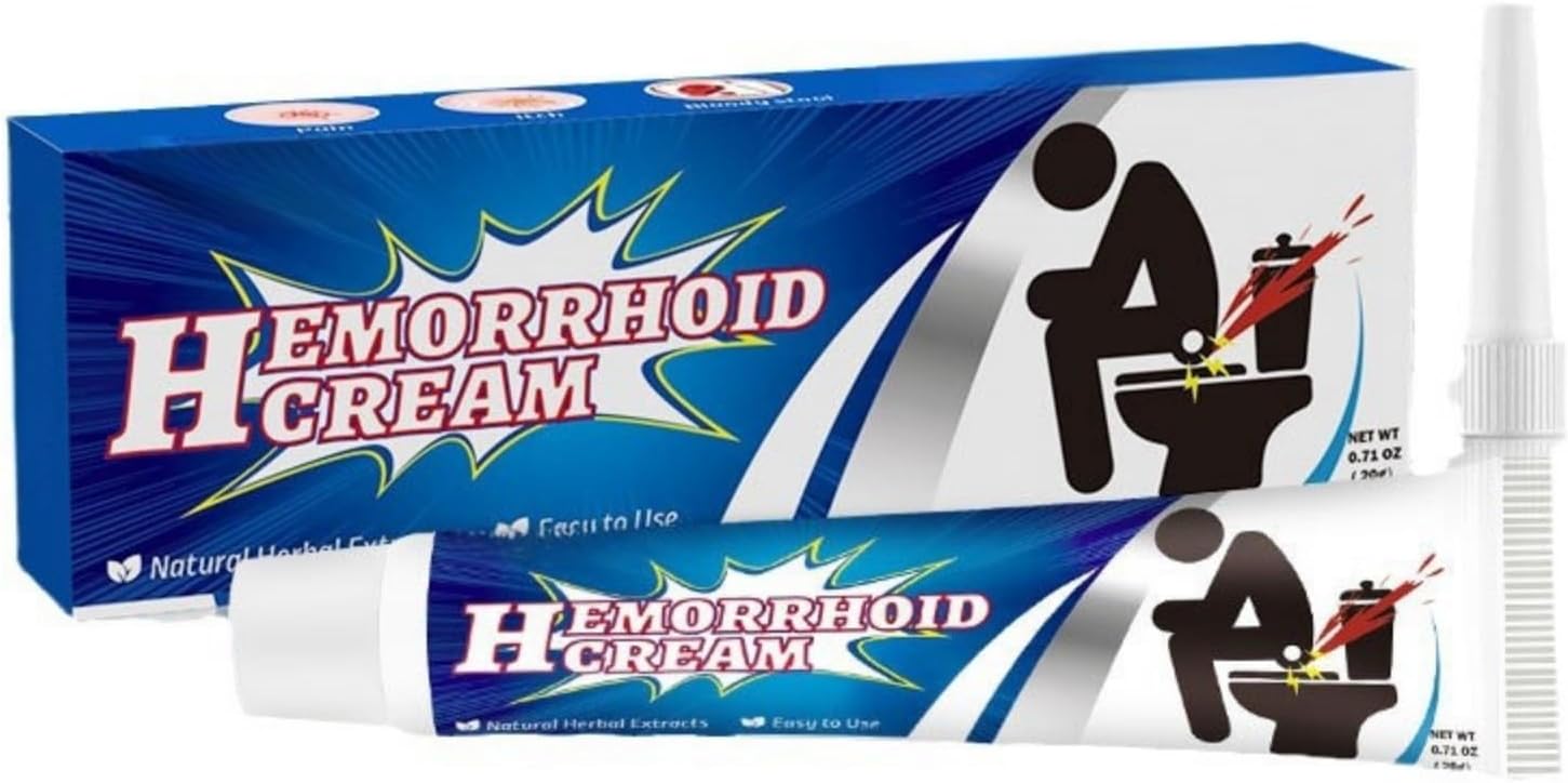 Hemorrhoid Cream 20g Soothing Ointment for Effective Hemorrhoid Care, Relieves Swelling, Itching, & Discomfort, External Cream for Pain Relief & Shrinking of Hemorrhoids, Soothing Irritation