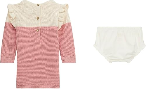 Miniatura 2 de GUESS Vestido de punto ecológico y funda de pañal para bebés niñas