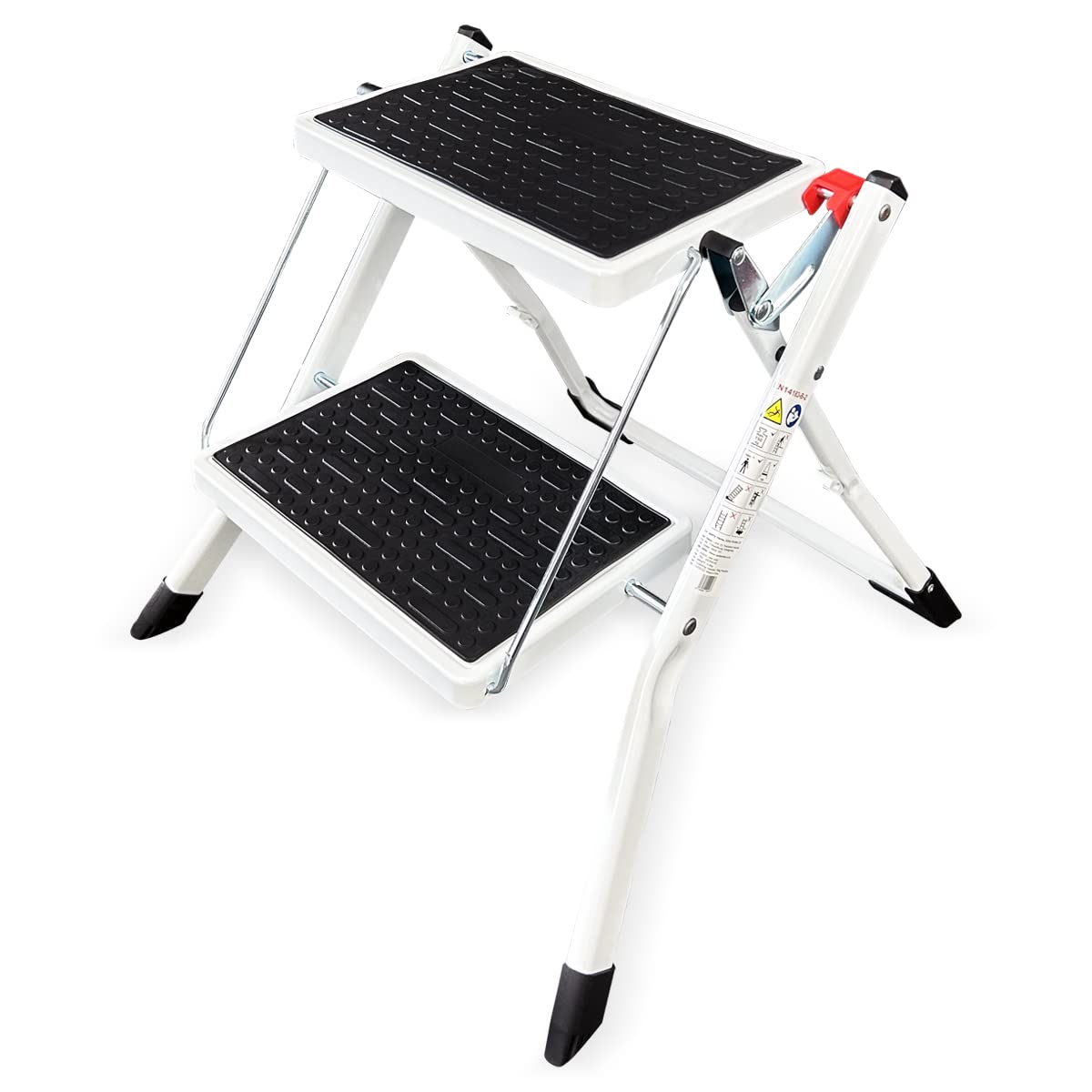 Abbey Access White Abbey Easy Reach 2 Tread Step Stool (White)