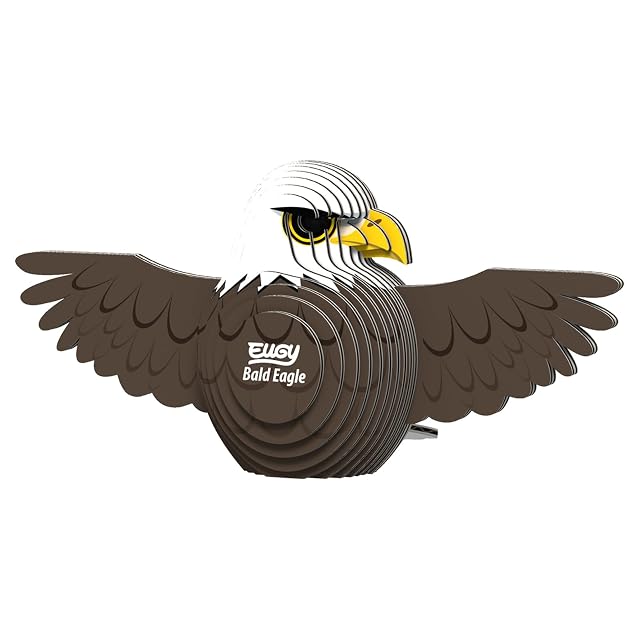 EUGY 022 Águila Calva. Eco-Friendly 3D Paper Puzzle