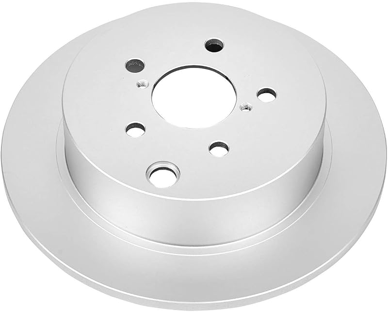 Disco de freio traseiro PowerStop JBR1548EVC com revestimento Geomet para Subaru Crosstrek, Forester, Impreza e XV Crosstrek – 1 unidade