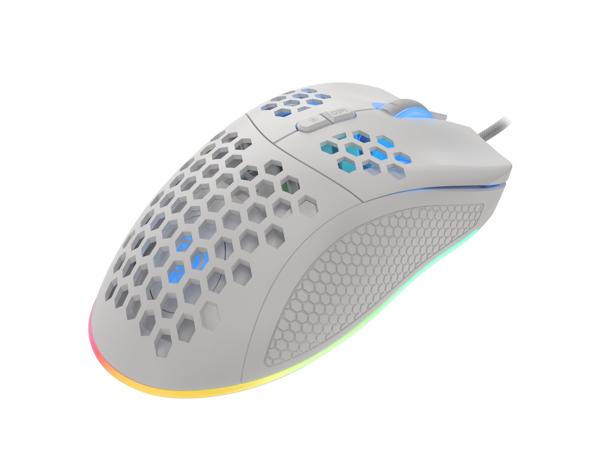 Genesis Raton Gaming Krypton 555 RGB 8000DPI Bianco