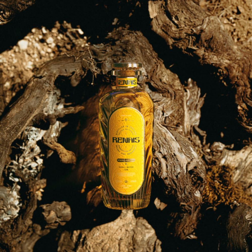 Renais Gin| von Alex & Emma Watson | hergestellt mit echten Grand Cru Trauben| frisch, mineralisch & honigsüß im Geschmack | klimaneutral zertifiziert | 40% vol. | 700ml
