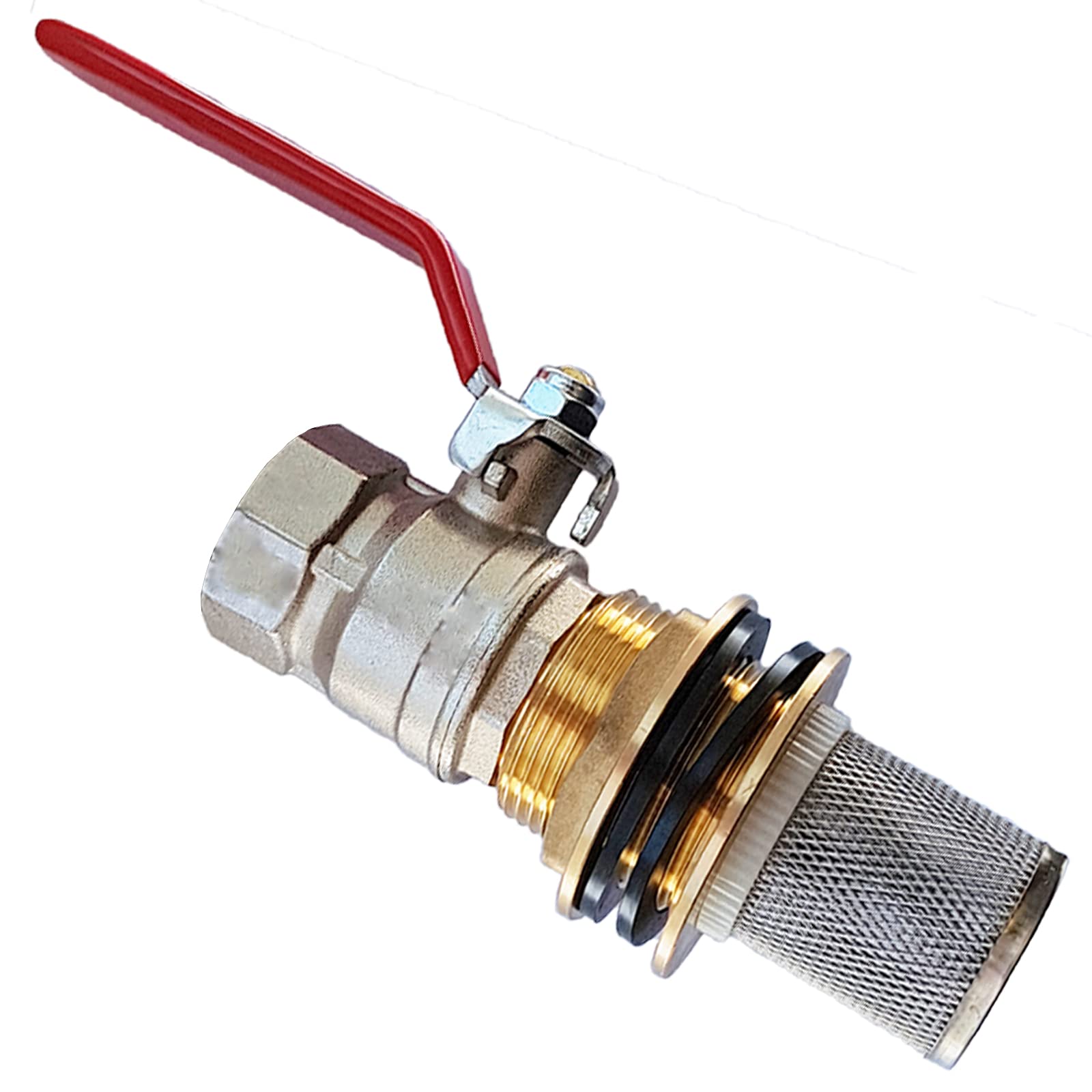 QUALITÄTS Regentonnendurchführung Messing - Ø34mm Loch Für GARDENA System