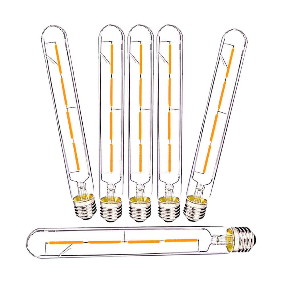 E27 T30-225 4W LED Edison Lampadina Vintage Lampadina E27 Lampadina a filamento LED, stile antico Retro in vetro trasparente Lampada a vite 400LM Non dimmerabile Bianco caldo 2700k (pezzi 6)