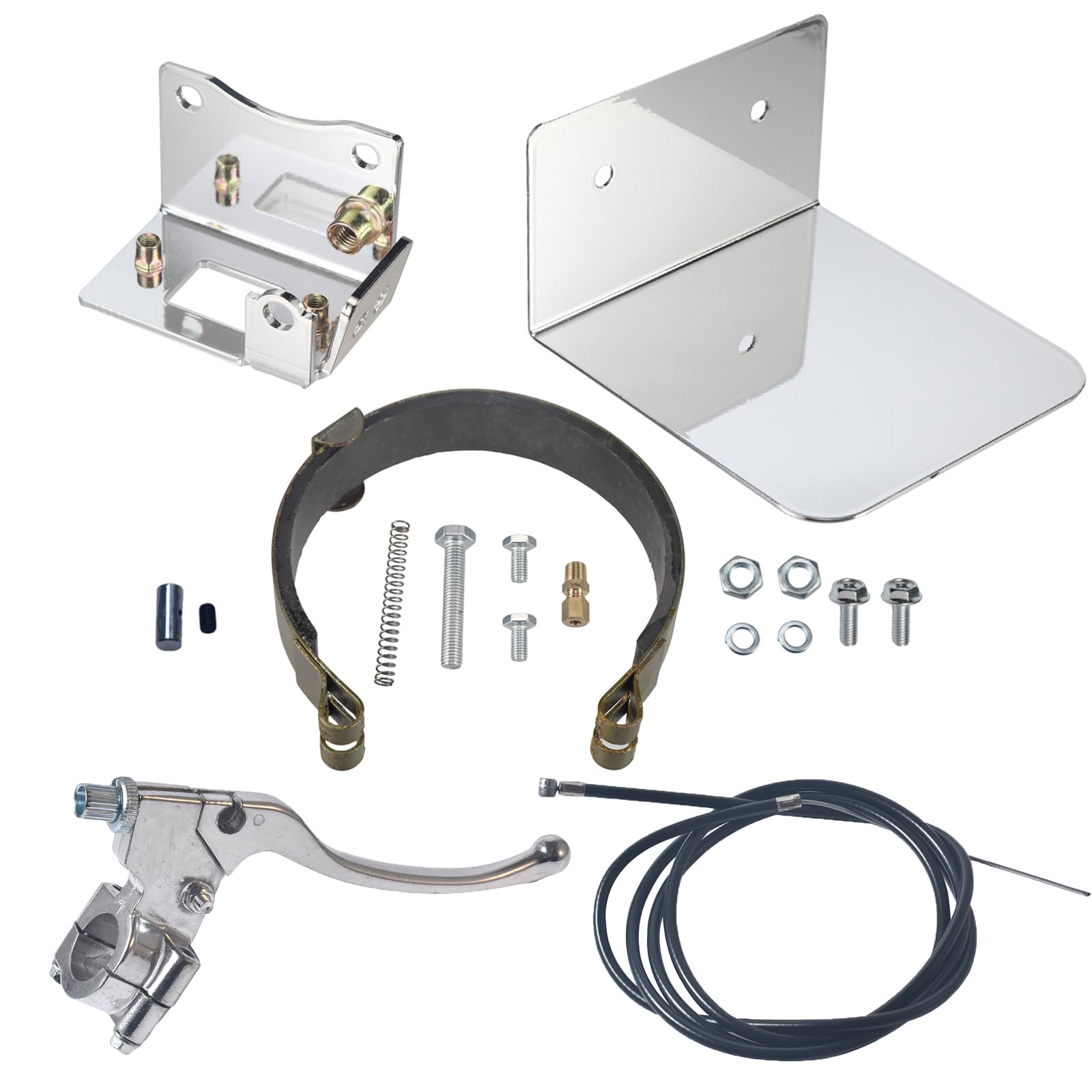 4" Clutch Brake Band Mounting Bracket Kit Silver