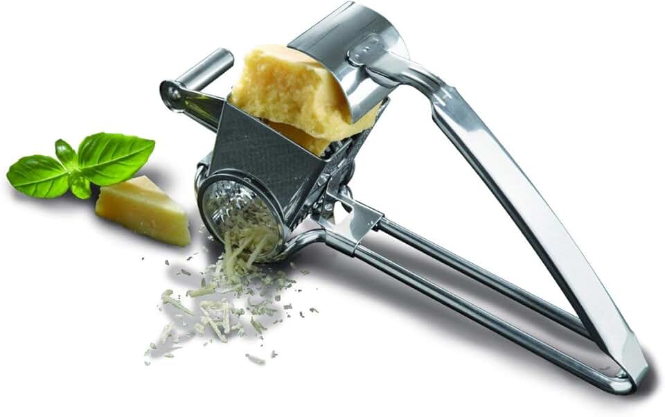 BOSKA Holland Stainless Steel Rotary Cheese Grater, Handheld, Romano, Monaco Collection