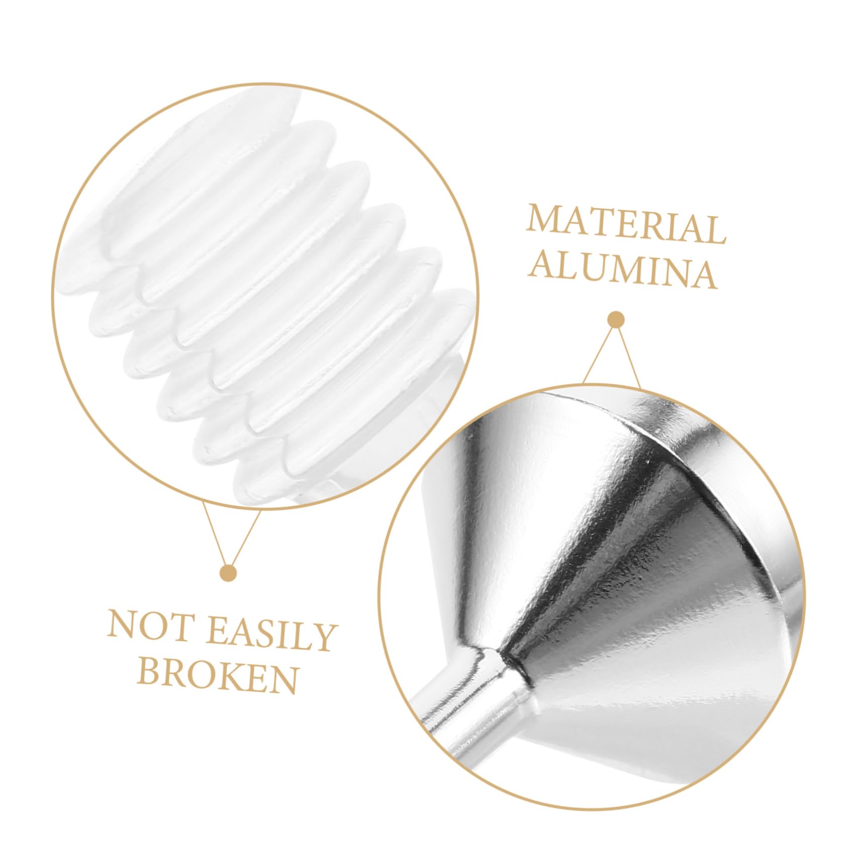 ULTECHNOVO Metalltrichter 100 Stück Trichter Glasfläschchen-spender Flüssiges Make-up Kleiner Parfümtrichter Kleine Pipettentrichter Zum Befüllen Von Flaschen -trichter Füllmaschine Glas