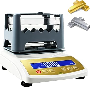 Digital Electronic Gold Purity Tester Machine, Gold Purity Content Detector Gold K Value Tester Gold and Silver Density Meter, for Jewelers & Pawnshops 300K