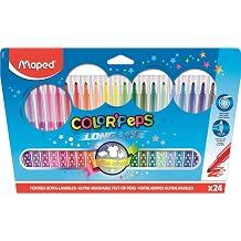 MAPED Color PEPS 24x Felt Tip Colouring Pens with Medium Tips