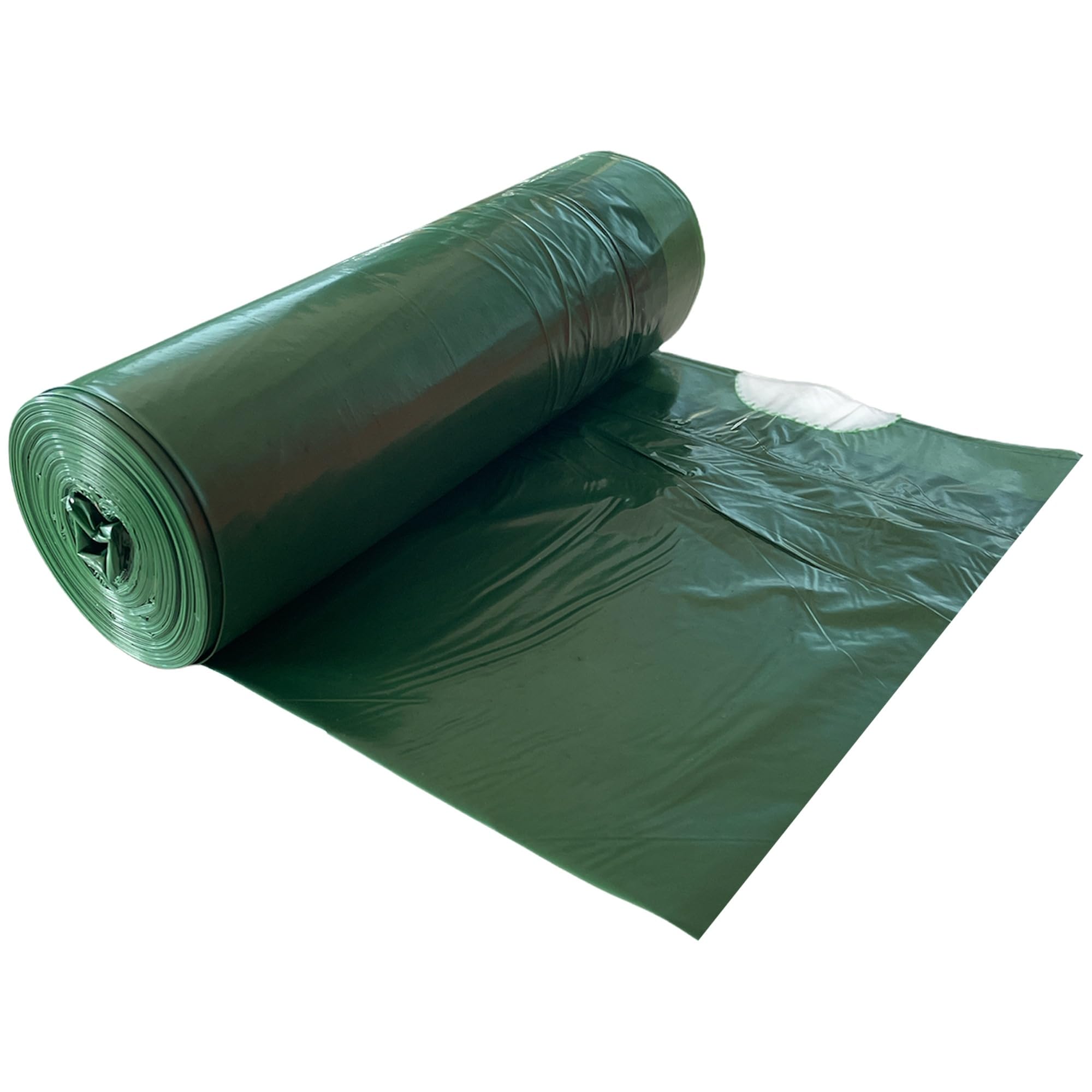 Alfapac - Rollo de 20 bolsas de basura con autocierre, fabricada con materiales 100% reciclados, capacidad 30L, 55x60 cm, color verde