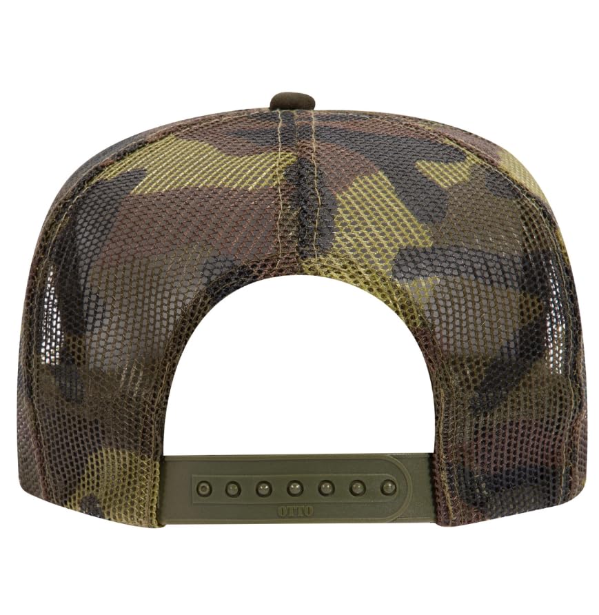 Image of Otto Cap 5-Panel High Crown Mesh Back Trucker Hat