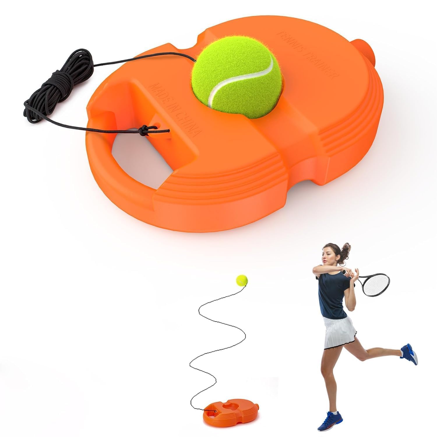 Tennis Practice Device,Solo Tennis Trainer Rebound Ball with 3 String Balls,Tennis Practice Rebounder Equipment Training Tools,Tennis Exercise Equipment for Adults Kids Beginners (B0D2B4P93C) Amazon Price History, Amazon Price Tracker