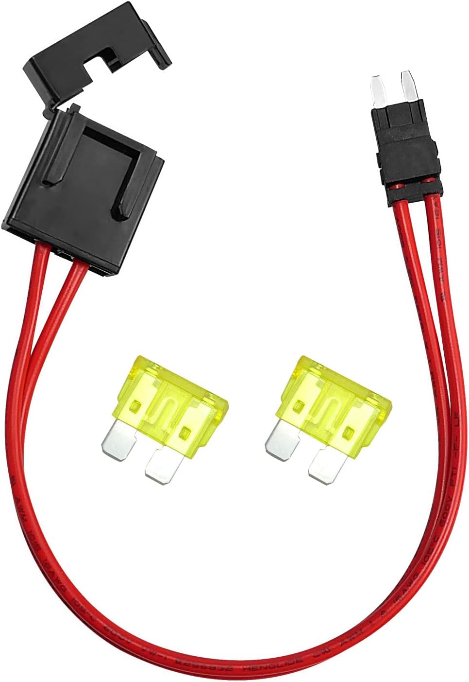 Tavaski Car Fuse Holder Connector, 32V 20 Amp 16 AWG, Tap