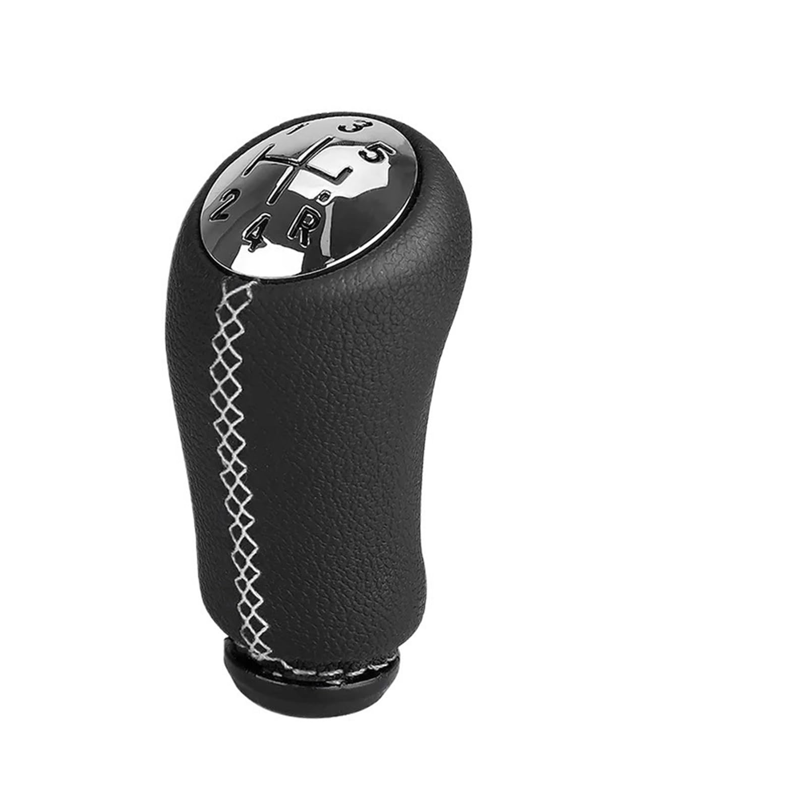 Jeocoai Car Gear knob 17mm 5Speed Gear Shift Knob Stick Head Car Lever Handle for Renault for CLIO MK3 3 III for Megane MK2(White)