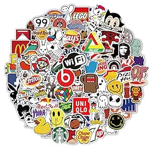 Stickers 100 stuks, trendy stickers, waterdichte laptopstickers, coole stickers voor koffer, drinkfles, skateboard, auto…