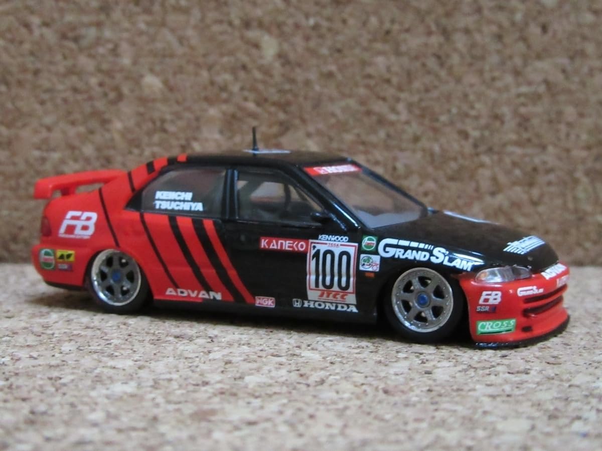 Amazon | イノモデル 1/64 ミニカー シビック フェリオ Gr.A アドバン