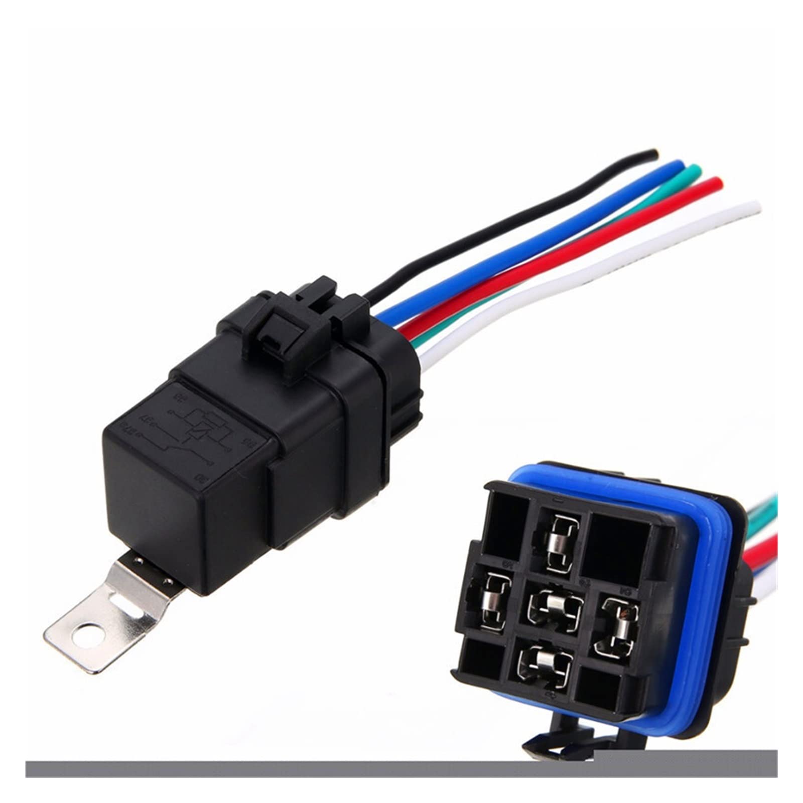 Relais étanche 24VDC 5 broches 40A résistant à l'humidité pour pannes électriques auto