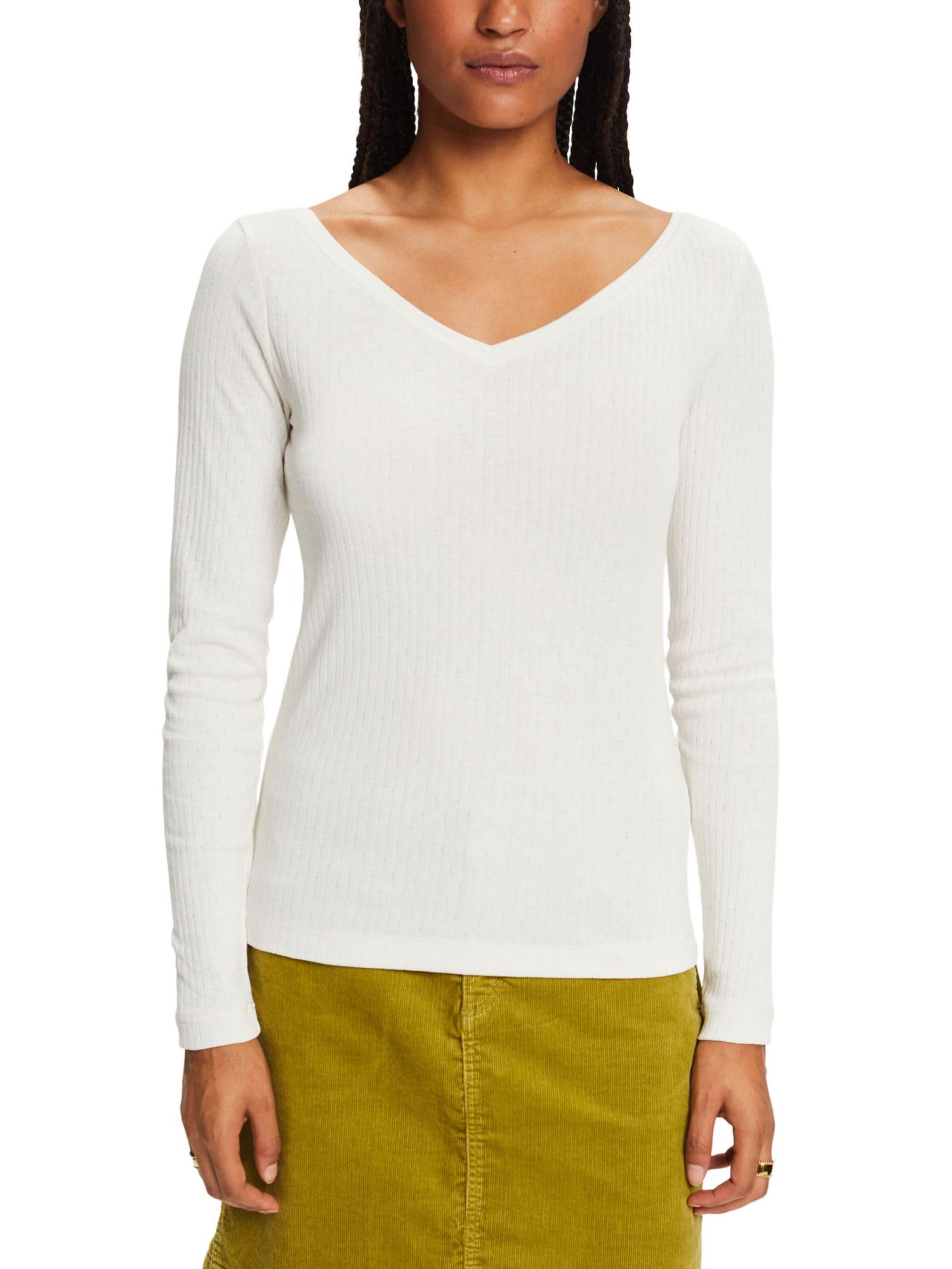 ESPRIT Women's 103EE1K328 T-Shirt, 055/ICE,