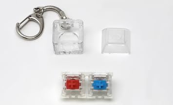 Spelt Outemu Blue And Red Blue And Red Mechanical Switch Key Stress Relief Button Test Keychain Keycap