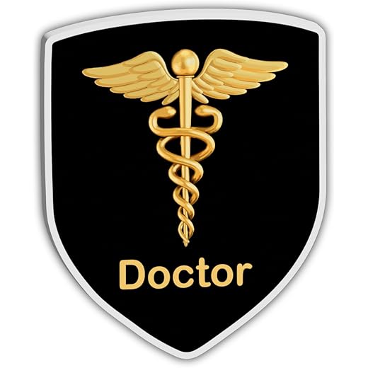 Woopme Doctor Badge Sticker Gold
