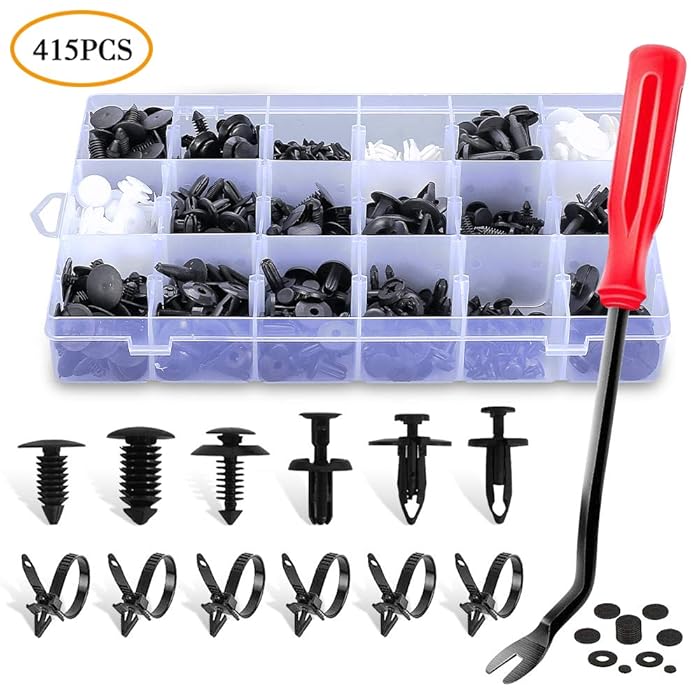 Buy YOOHE 415PCS Car Plastic Rivets Fasteners Push Retainer Kit
