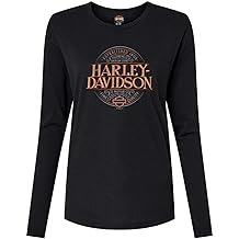 Women's Embellished Cherish Long Sleeve Round Neck Shirt, Black