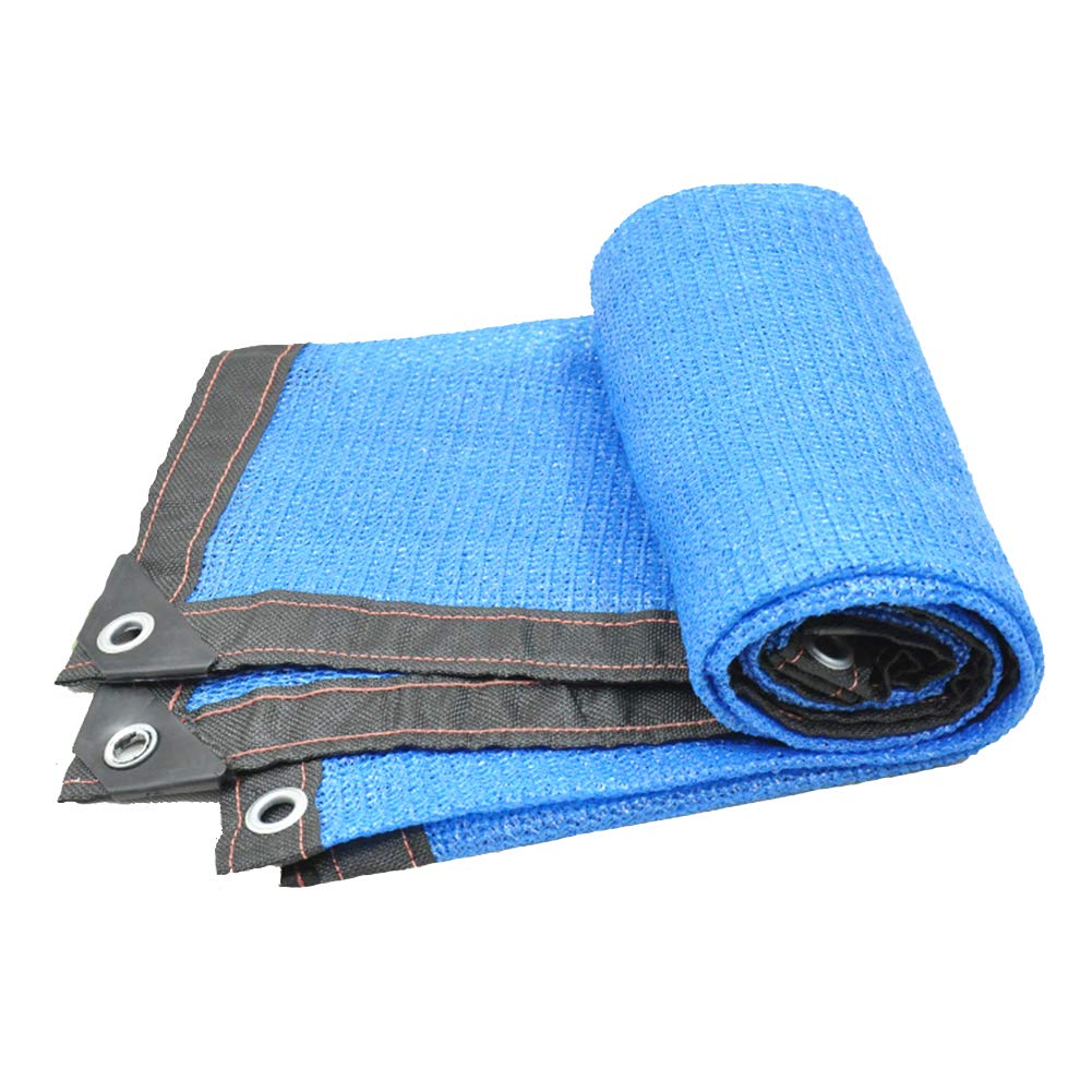 Telas para toldos AGYH Malla De Sombreo Azul, Protector Solar Grueso, Protector Solar con Arandela, Utilizado En Estanques De Perreras Cubiertas De Plantas O Caca De Natación(Size:8x10m)