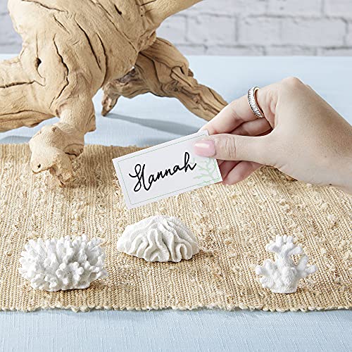 Kate Aspen "Seven Seas Coral Place Card/Photo Holder, Place Cards Included, Wedding/Party Decorations, Set of 6