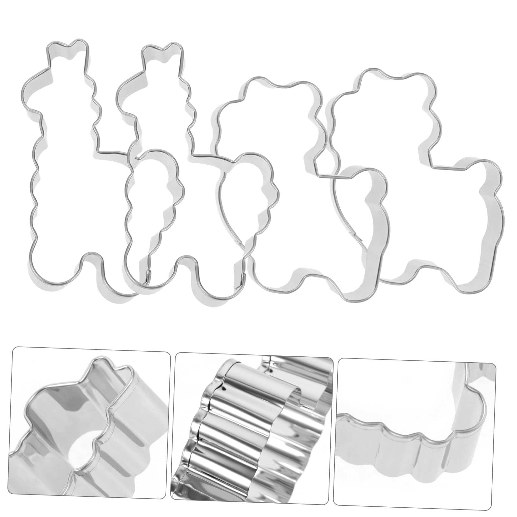 Stampo per Biscotti Alpaca 4 Pezzi in Acciaio Inossidabile