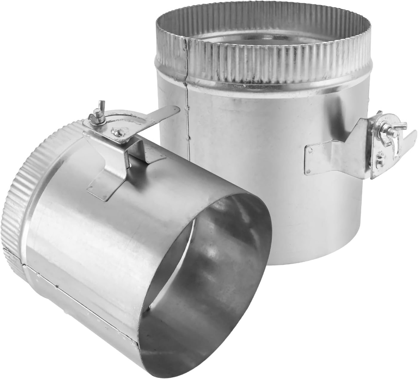 EATAKWARD 6 Inch Backdraft Damper HVAC Duct Manual Volume Damper Adjustment Airflow Ducting Branch HVAC Air Balancing for Air Ventilation System 2 Pcs